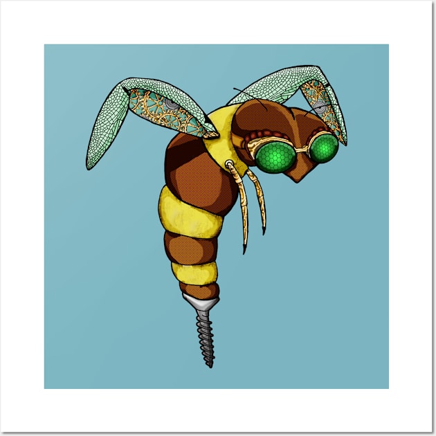 Steampunk wasp Wall Art by rlnielsen4